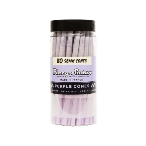 BLAZY SUSAN PURPLE 98MM CONES 50 CT