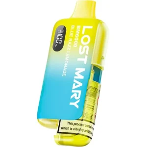Blue razz lemonade Lost Mary BM6000 pod vape kit 12ml