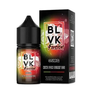BLVK Fusion Salt Kiwi Pom Berry CHILLED Vape e-Liquid 30mL