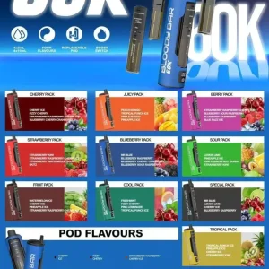 Box of 5 Bloody Bar 60K 4-in-1 Replacement Pods
