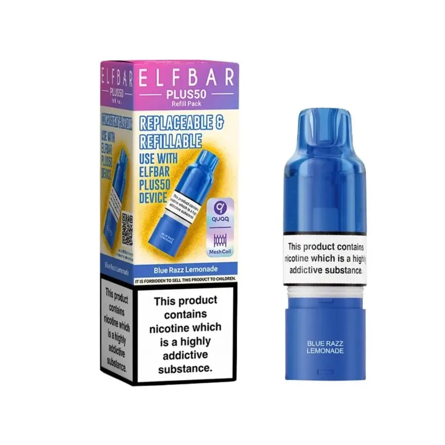 (BOX OF 5) – Elf Bar Plus 50 Refill PODS