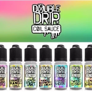 Double Drip Coil Sauce Sub Ohm Vape Juice 3mg, 6mg 10ml 70/30 VG/PG | Pack of 10x 10ml