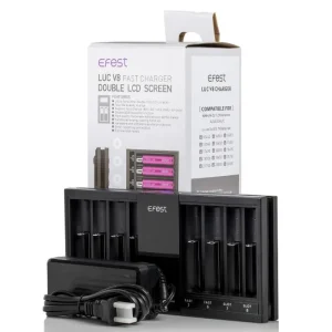 EFEST LUC V8 Double LCD Screen Fast Battery Charger