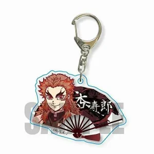 Folding Fan Key Ring Vol.2 Demon Slayer: Kimetsu No Yaiba Kyojuro Rengoku