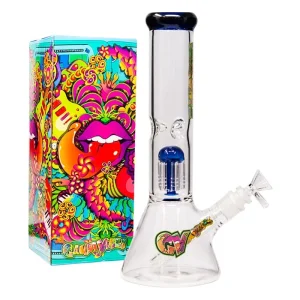 GanjaVibes 12" Tree Percolator Glass Bong