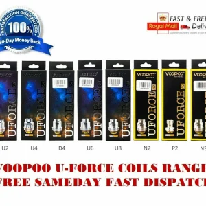 Genuine VOOPOO UFORCE Coils U2 U4 D4 U6 U8 N2 P2 N3 U Force Pack Of 5x Coils