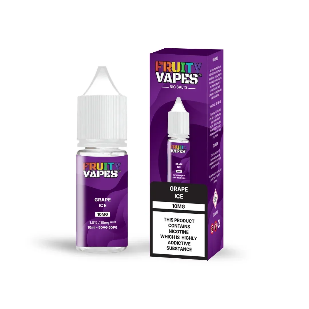 Grape Ice Fruity Vapes Nic Salt 10ml Vape Juice