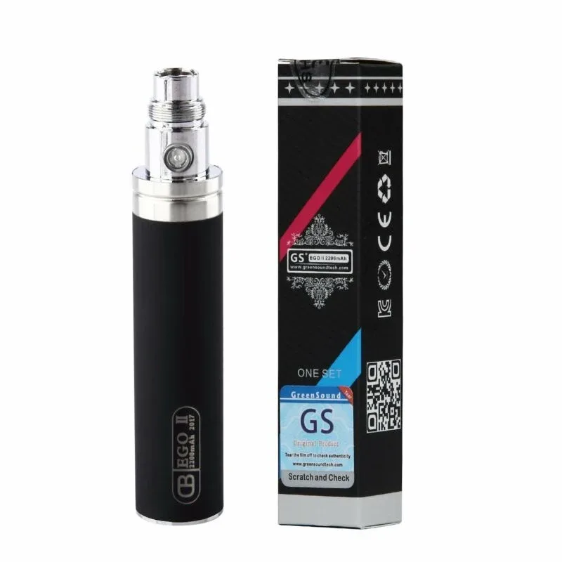 GS EGO II 2200mAh - Long USB Charger and H2S Atomizer **Mega Kit**