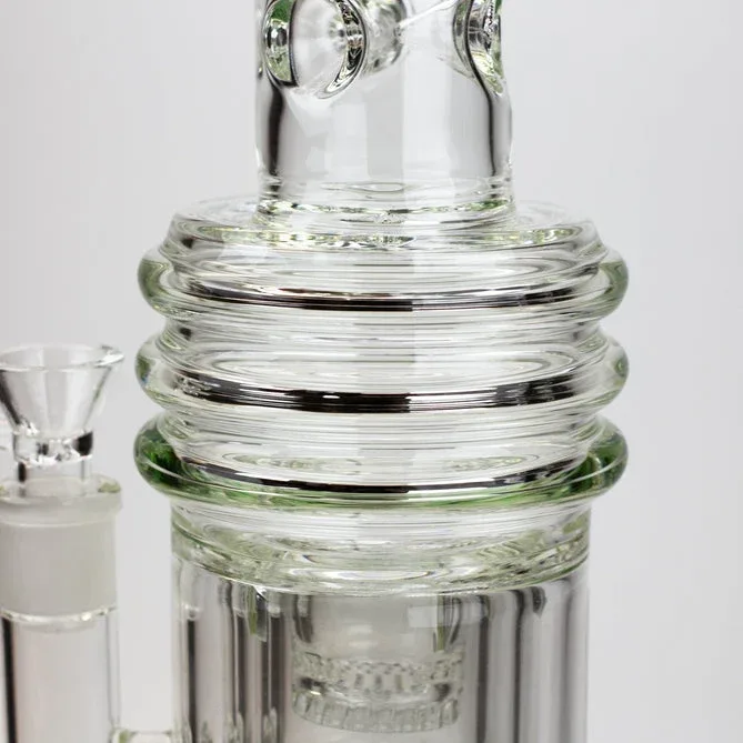 H2O 17" Glass Bong W/ Dual Layer Honeycomb - Image 2