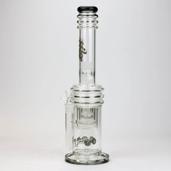 H2O 17" Glass Bong W/ Dual Layer Honeycomb