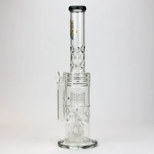 H2O 18" Water Bong W/ Triple Mini Shower Head Diffuser