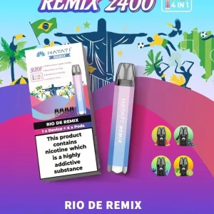 Hayati Remix 2400 Pod Vape Kit ( 4 Pre- Filled Pods Included )