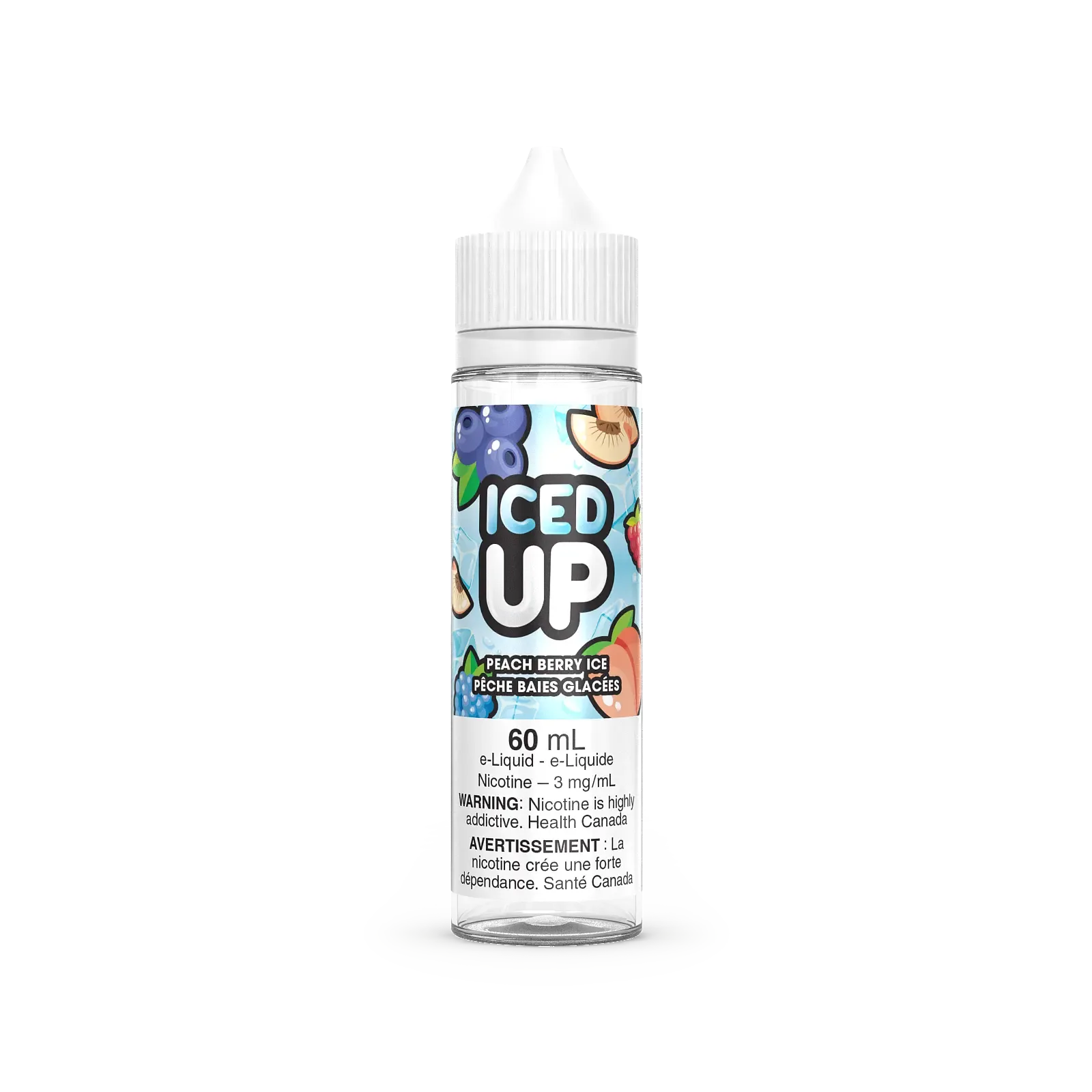 Iced Up Freebase - Peach Berry Ice (60mL) | Vape Cloud Canada
