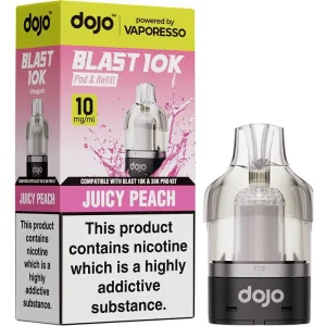 Juicy peach DOJO Blast 10K pod & refill by Vaporesso 10ml