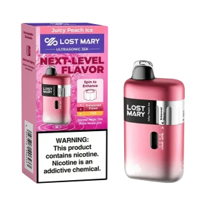 Juicy Peach Ice Lost Mary Ultrasonic 35K Puffs Vape | 20mL