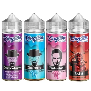 KINGSTON 100ML X 5 = 500ML E LIQUID VG/PG 70/30 FULL RANGE