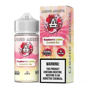 Liquid Assets_E-Liquid 100mL_Raspberry Lemon Crumble Bar_-