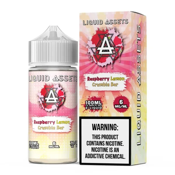 Liquid Assets_E-Liquid 100mL_Raspberry Lemon Crumble Bar_-