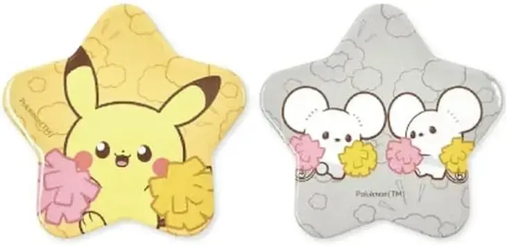 Marimo Craft Pokemon Pikachu Collectible Tin Pin Set of 2