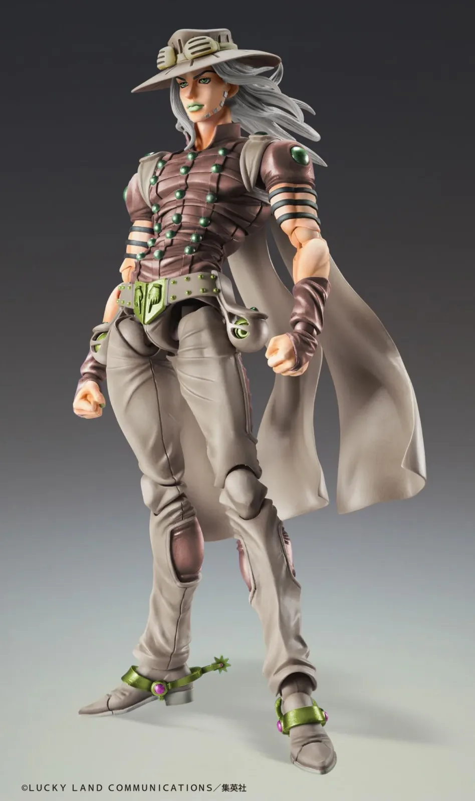 Medicos Entertainment JoJo's Part 7 Gyro Zeppeli Action Figure 155mm PVC ABS - Image 2