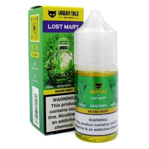 Miami Mint - 50mg - Urban Tale X Lost Mary - 30mL