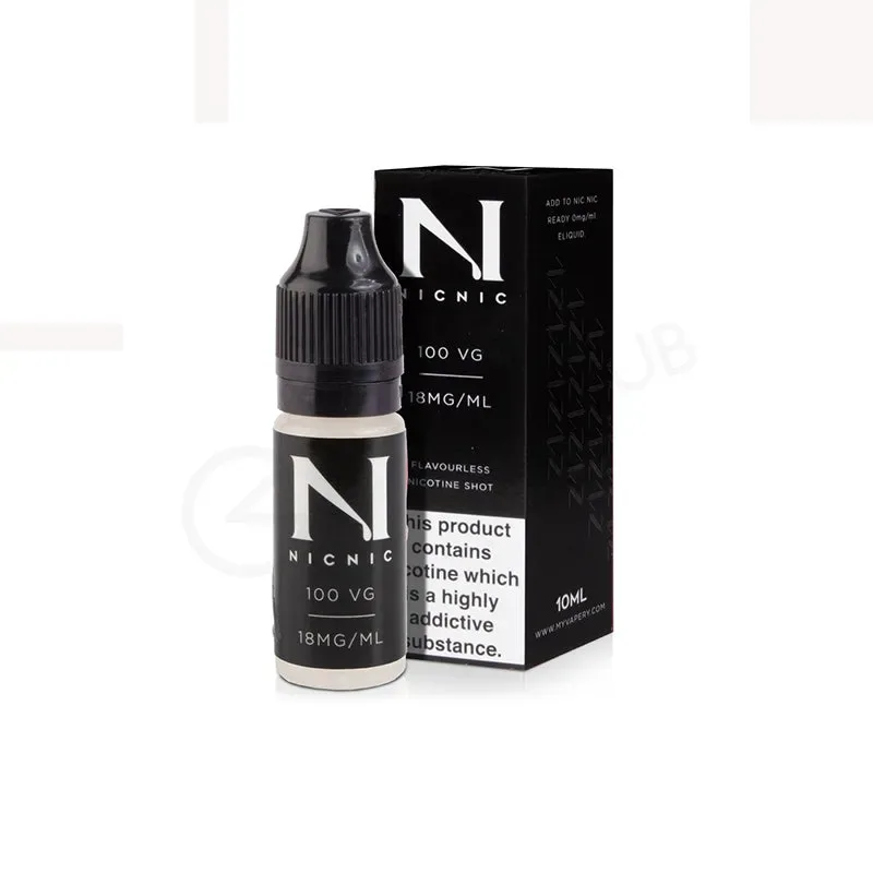 NIC NIC Nicotine Shot Booster for Shortfill E Liquids