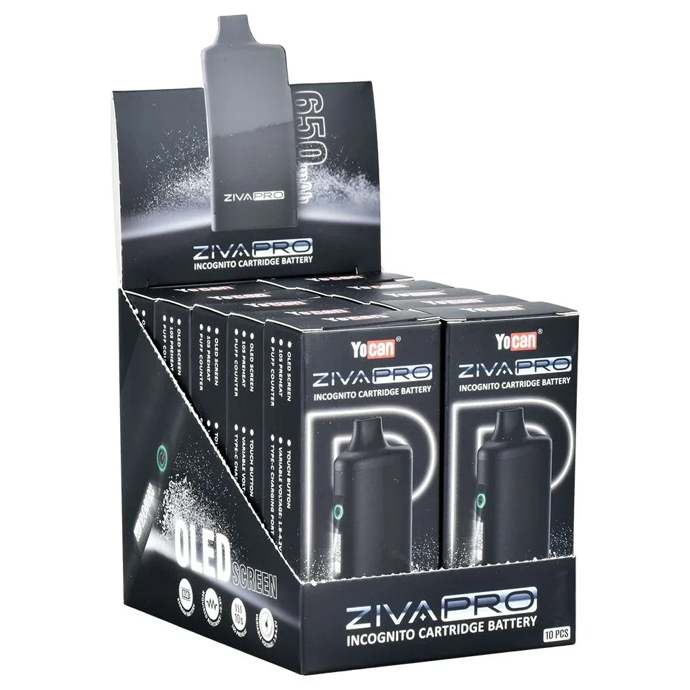 Yocan Ziva Pro Auto-Draw 510 Battery | 650mAh | 10ct Display - Image 2