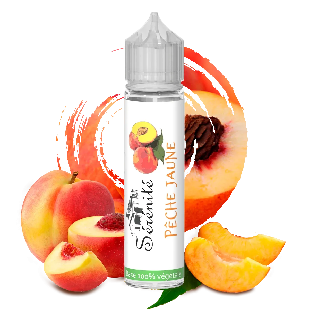 Sérénité Peach shake and vape e-liquid