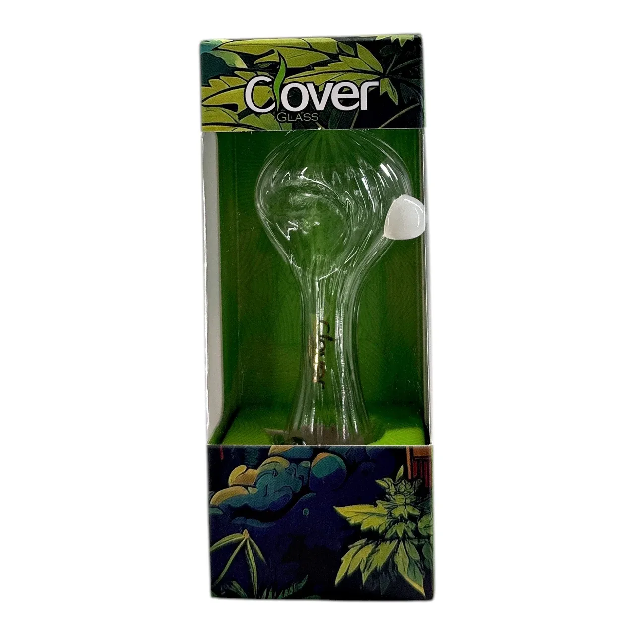 Clover 4 Inch Decal Diamond Tube Hand Pipe