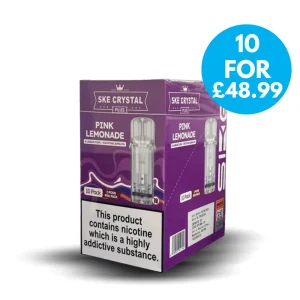 Box Of 10 – 20mg SKE Crystal Plus Prefilled Pods (2 Pack) Multipack