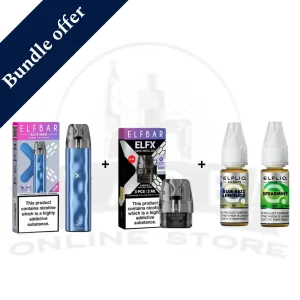 Elf Bar ELFX Mini Pod Kit + Pods + 2 Nic Salts Bundle