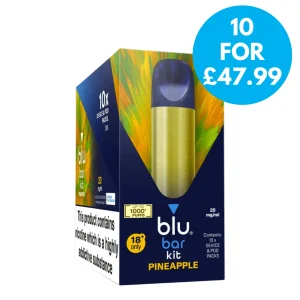 Box of 10 – 20mg Blu Bar 1000 Vape Kit
