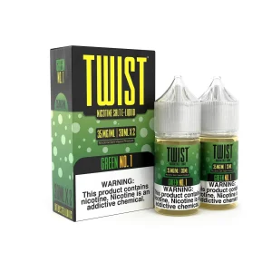 Green No.1 2x 30ml (60ml) Nic Salt Vape Juice - Twist E-Liquids - 50MG