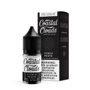 Coastal Clouds Citrus Peach 30ml Nic Salt Vape Juice