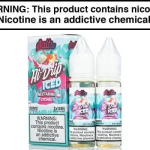 NECTARINE LYCHEE ICED BY HI-DRIP SALTS 30ML (2x15ML)