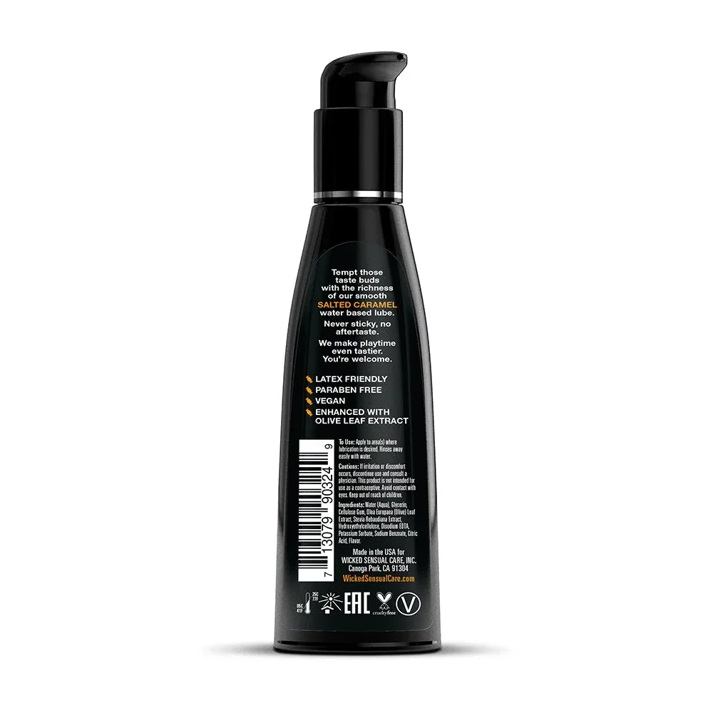 Wicked Aqua Salted Caramel Water-Based Lubricant 4 oz. - Image 2