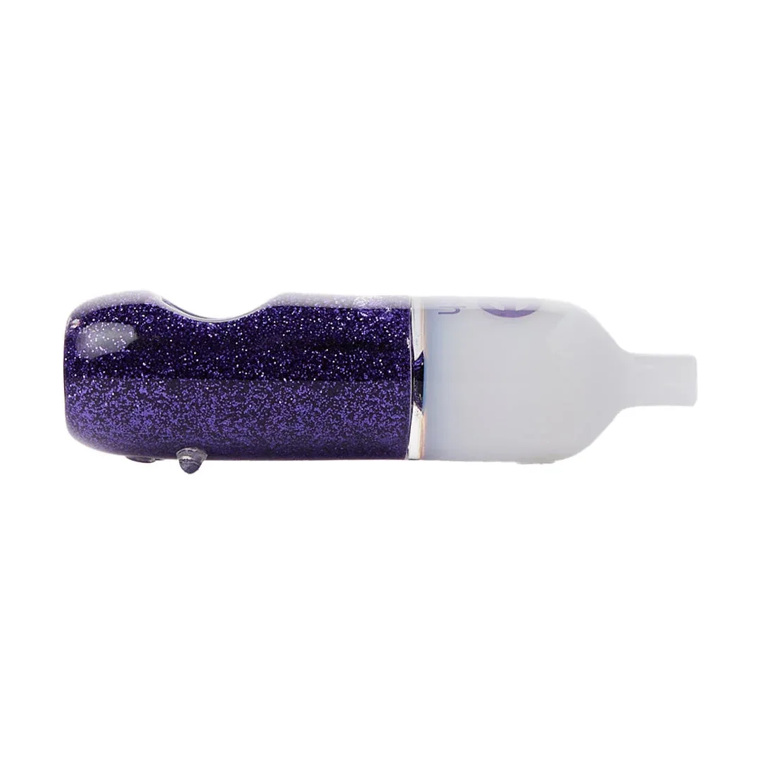 Cheech Glass 4.5" Glycerin Glitter Pipe - Image 2