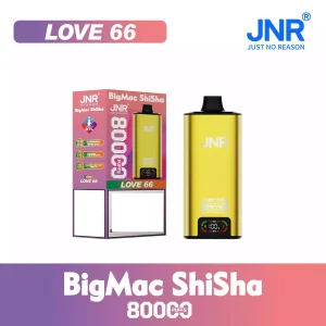 JNR BIG MAC Shisha 80K 80000 Puffs Big Cloud Disposable Vape Wholesale Bulk Buy Smart Display