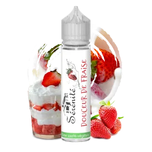 Sérénité Douceur de Fraise shake and vape e-liquid