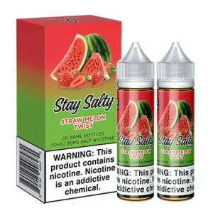 Straw Melon Twist on ICE | Stay Salty Ejuice | 1x60ml