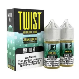 Menthol No.1 2x 30ml (60ml) Nic Salt Vape Juice - Twist E-Liquids - 50MG
