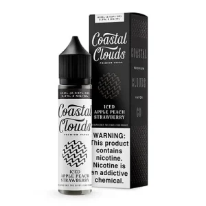 Coastal Clouds Sweets ICED Apple Peach Strawberry 60ml Vape Juice - 0MG
