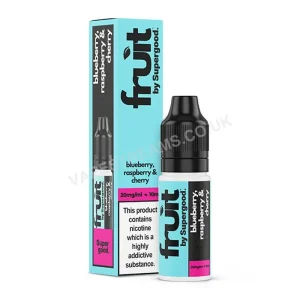 Blueberry Raspberry & Cherry Nic Salt E-Liquid by Supergood Fruit