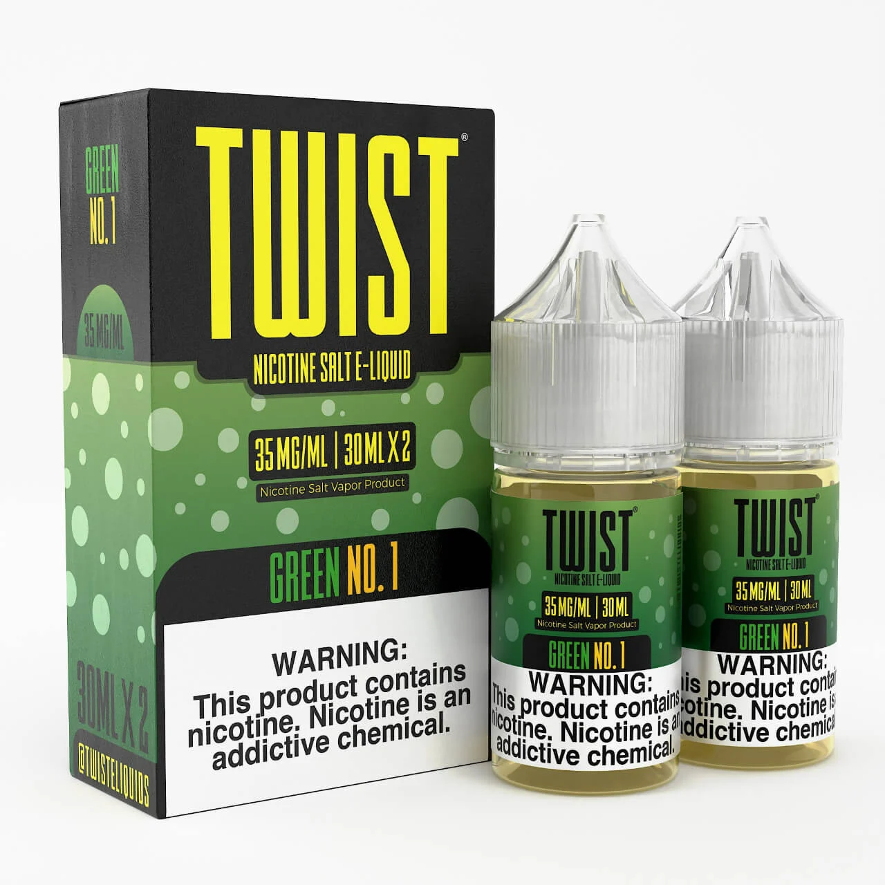 Green No.1 60ml Salt E-Juice | Twist E-Liquids
