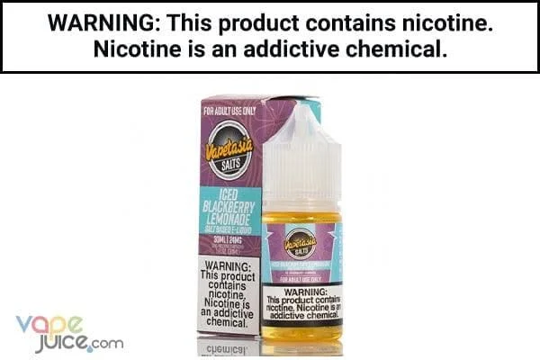 ICED BLACKBERRY LEMONADE BY VAPETASIA SALT 30ML