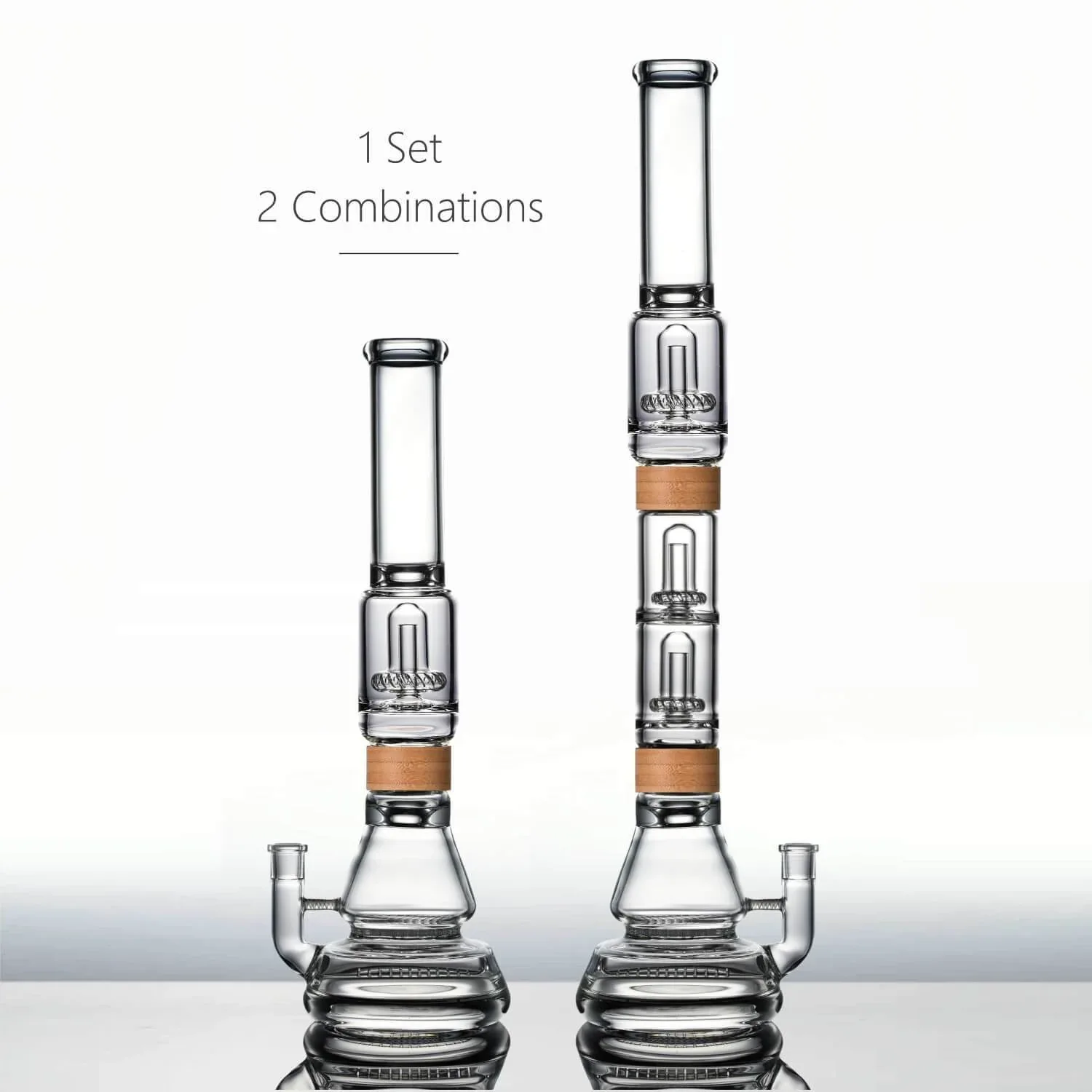Vitae Glass 23" Voyager + Dual Perc Bong - Image 2