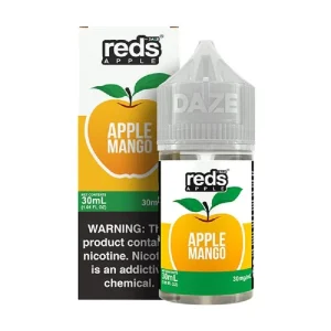 7 Daze Reds Salts Apple Mango Nic Salt Vape Juice 30ml - 5OMG
