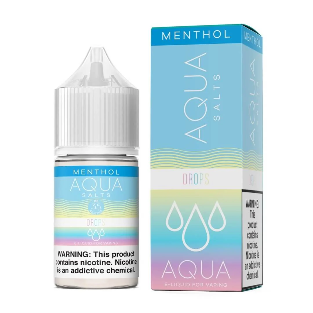 Aqua Menthol Salt Drops eJuice