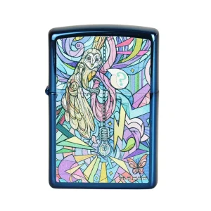 Zippo Lighter | Pulsar Mechanical Birdhouse Owl | Sapphire