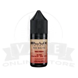 Juicy Peach Elux Legend 10ml Nic Salt | Retail & Wholesale